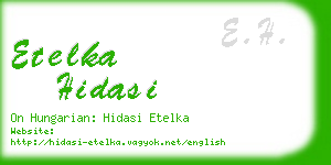 etelka hidasi business card